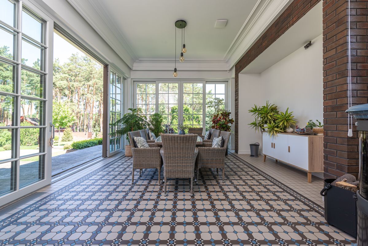 Veranda contemporaine en aluminium